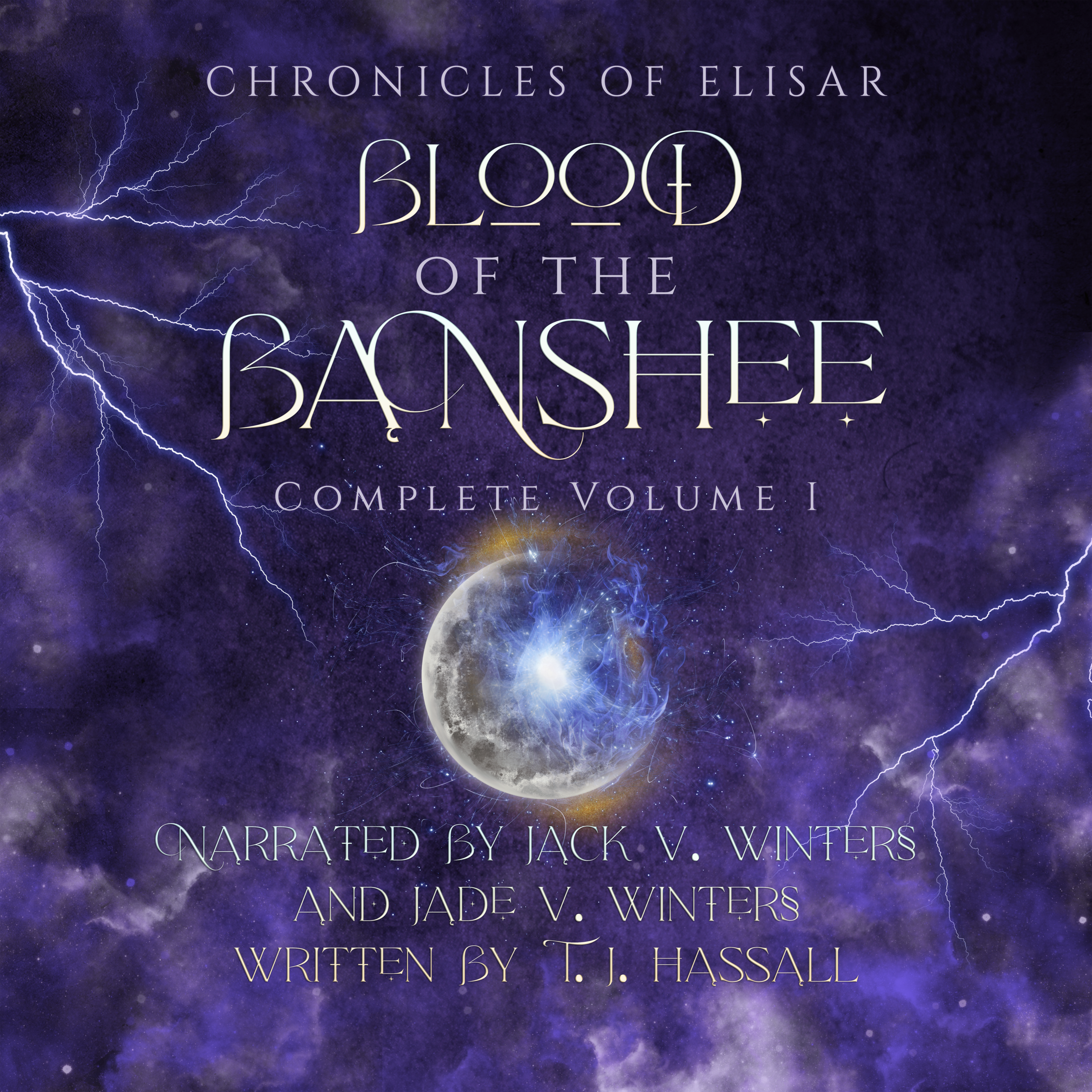 Cover of the Blood of the Banshee audiobook by T. J. Hassall, narrated by Jack and Jade Winters